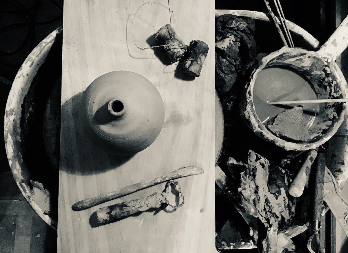 Clay work, 2019, Courtesy Neshmart Ceramic Gallery & Studio