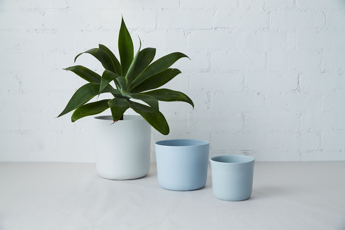 Porcelain Planters by Studio Enti - Photo by Nicholas Bowers