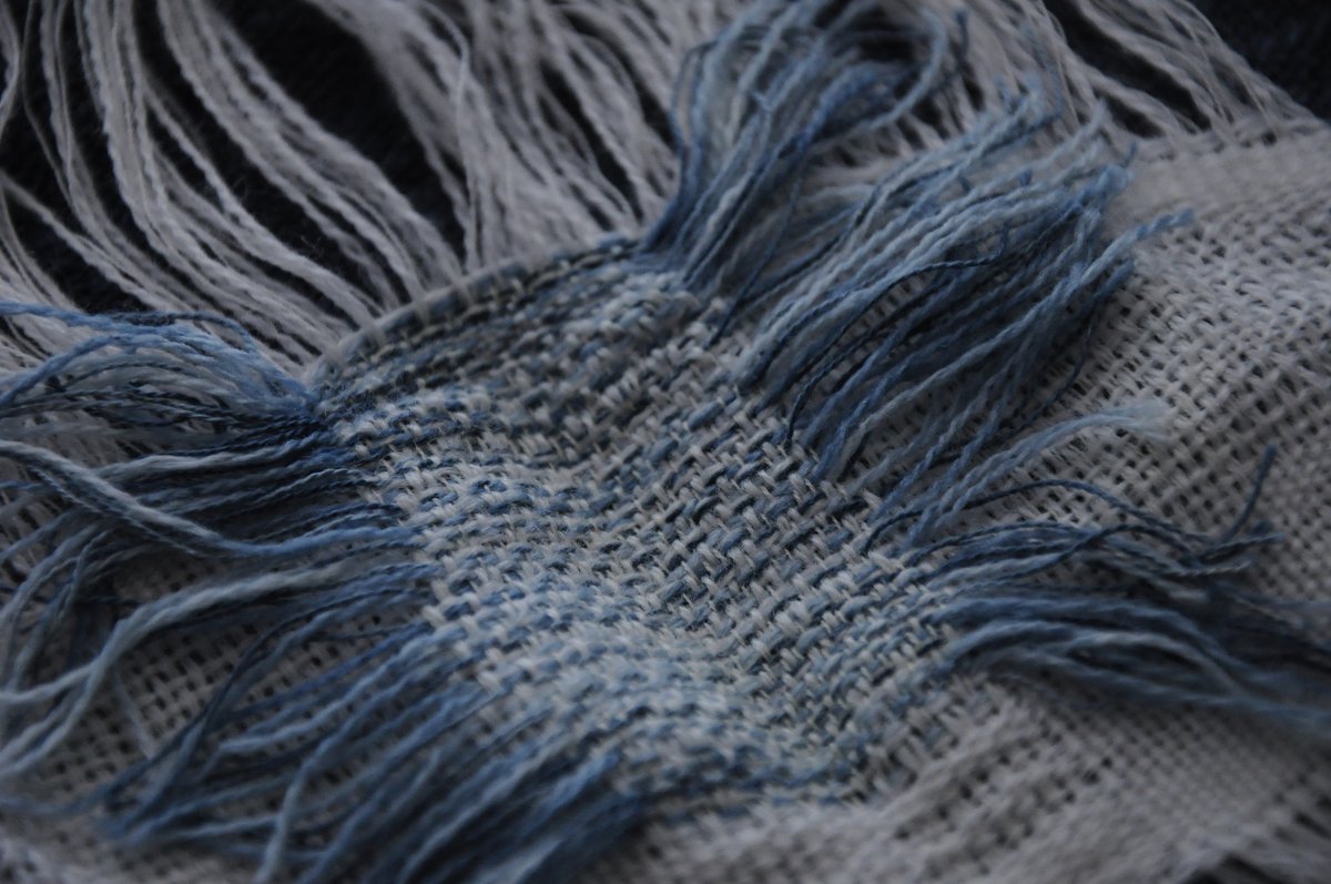 Residue textile exhibition at Art Space on the Concourse - Chatswood, Sairi Yoshizawa detail of fall, 2019, photo by artist