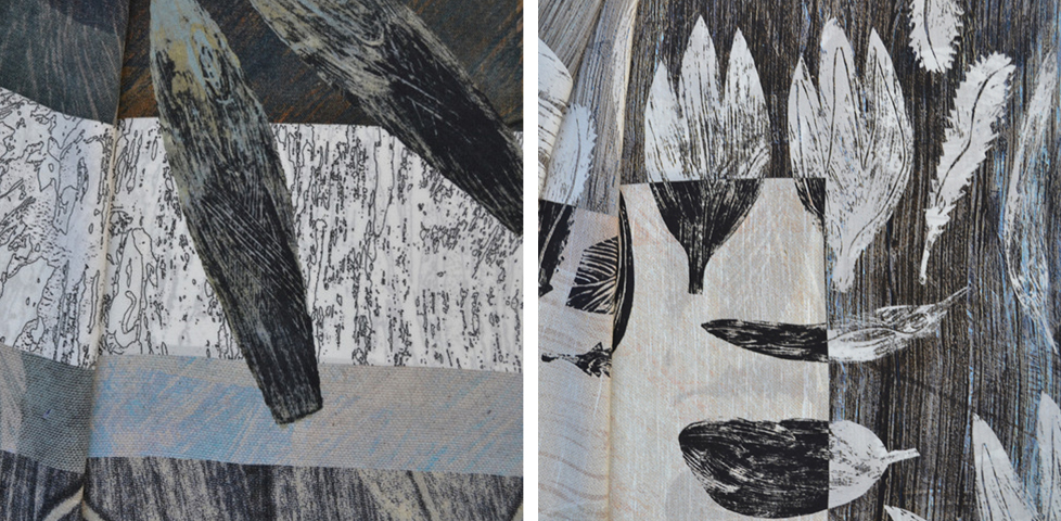 Seven Fishes Chinese Silk detail Vivien Haley