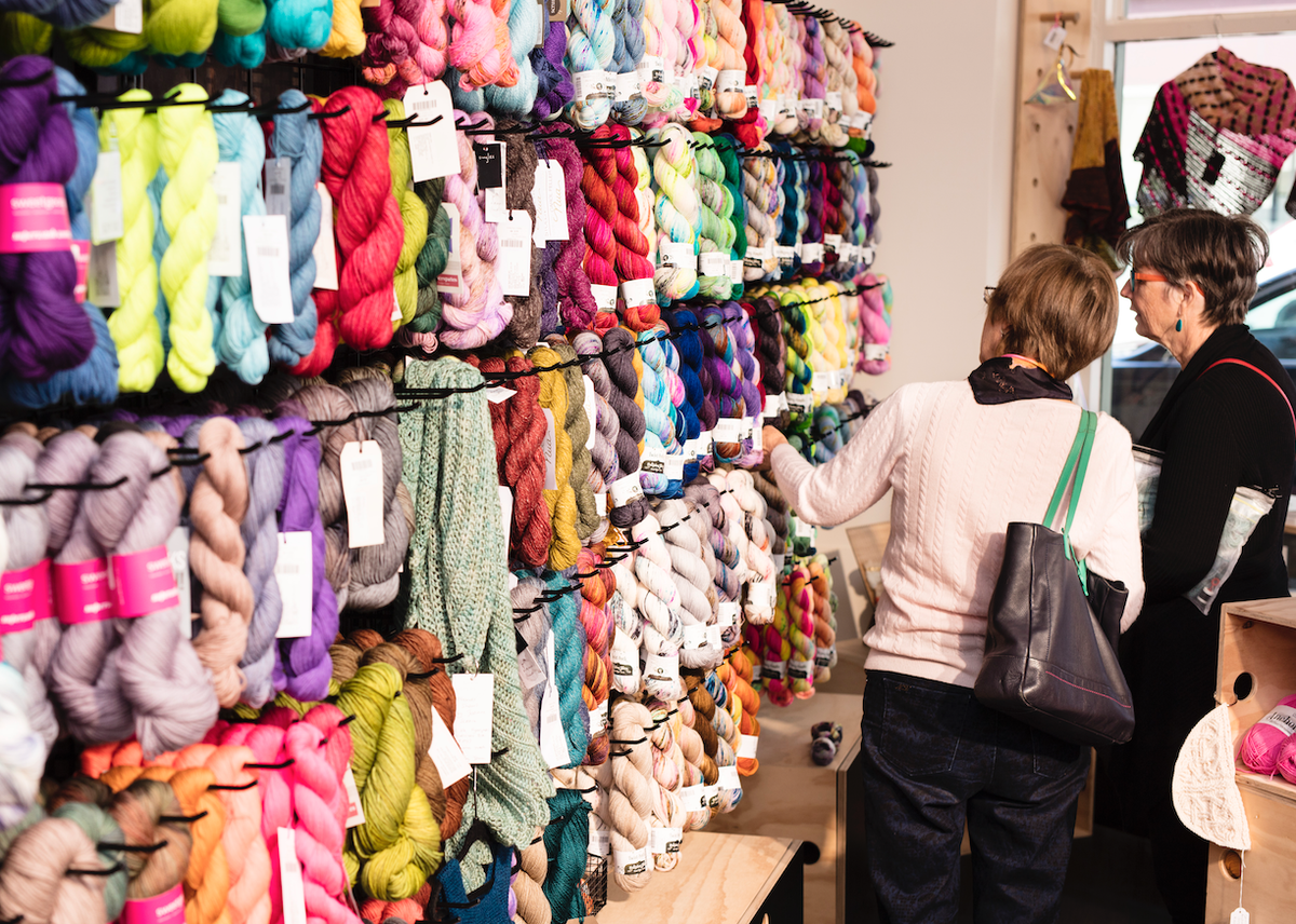 Sydney's home of fabulous yarn. Skein Sisters. Pic by Philip Le Masurier